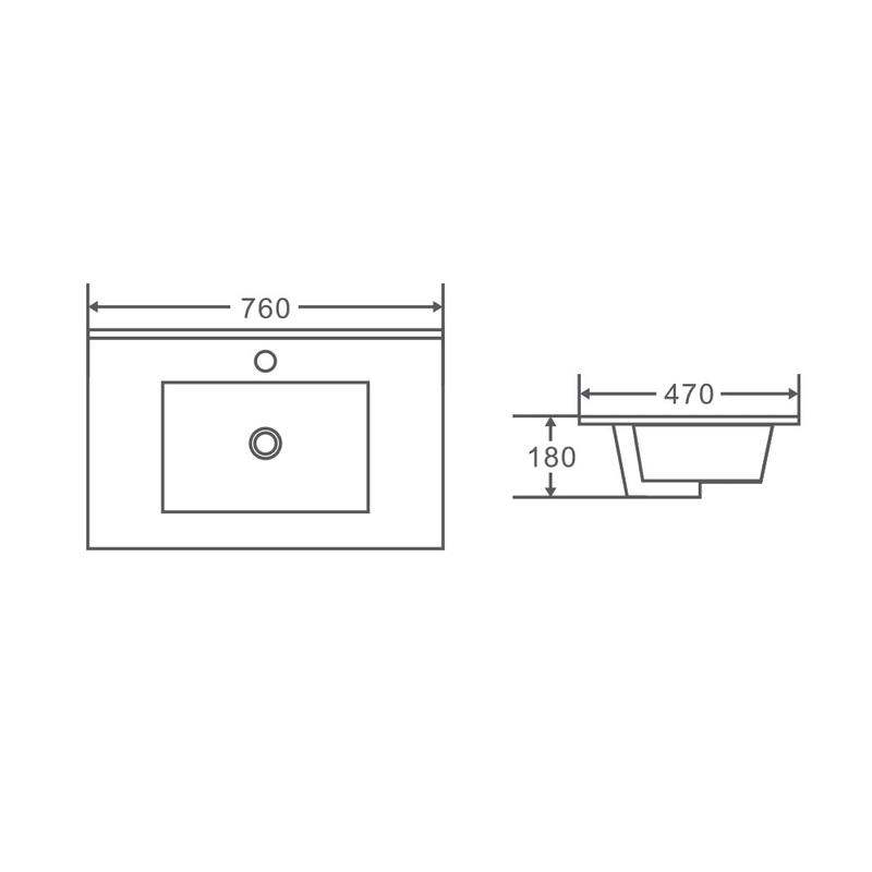 Hera 750mm Wall-Hung Vanity Tasmanian Oak