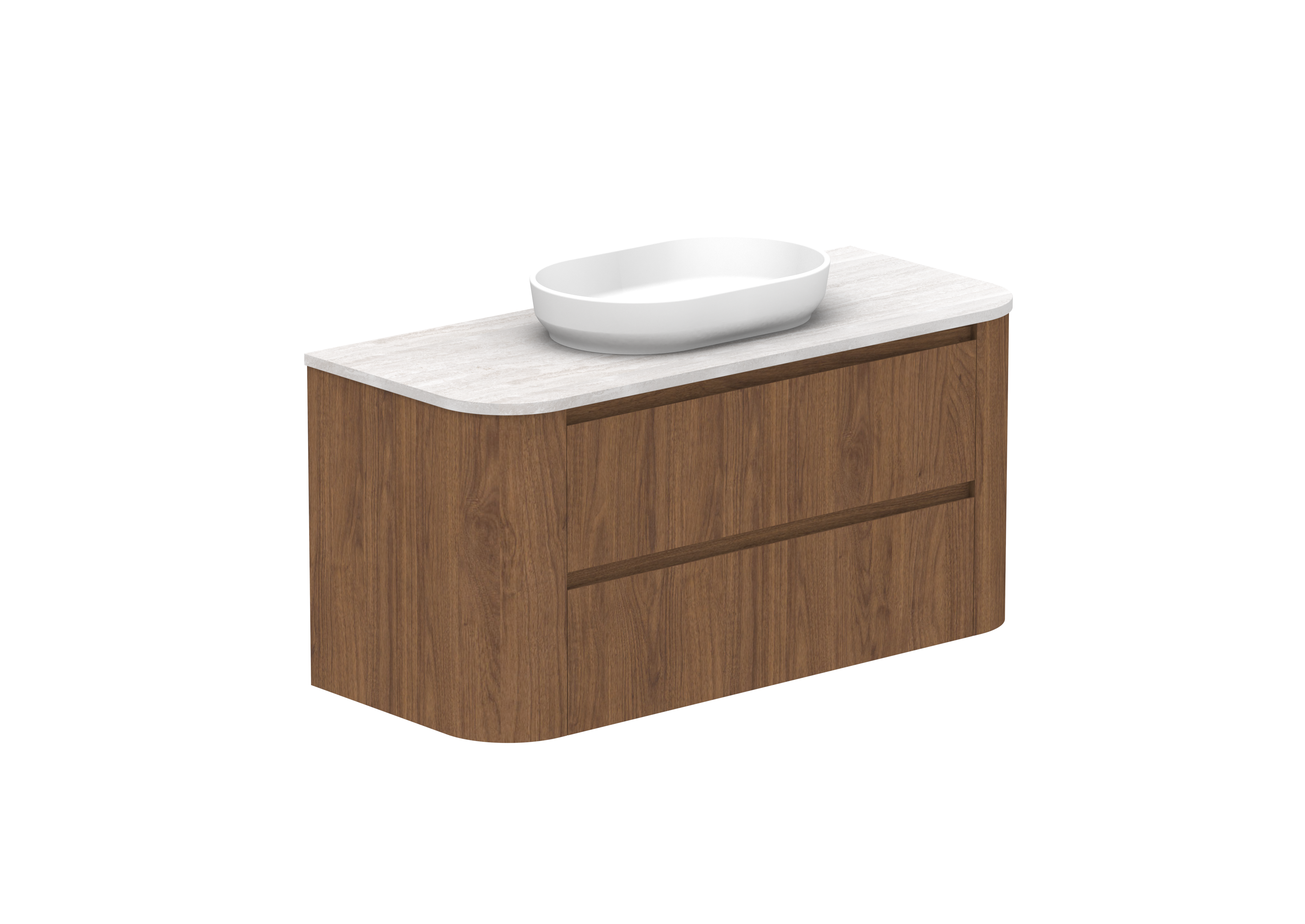 Thea - Florentine Walnut with 20mm Benchtop