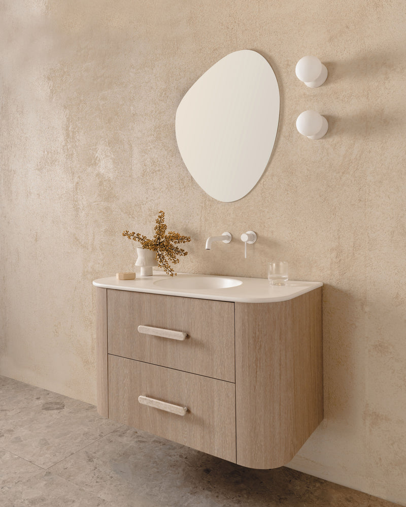 Thea 900mm - Coastal Oak Ceramic Angled