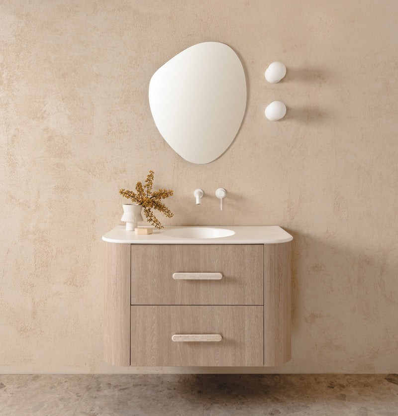 Thea 900mm - Coastal Oak with Ceramic Top