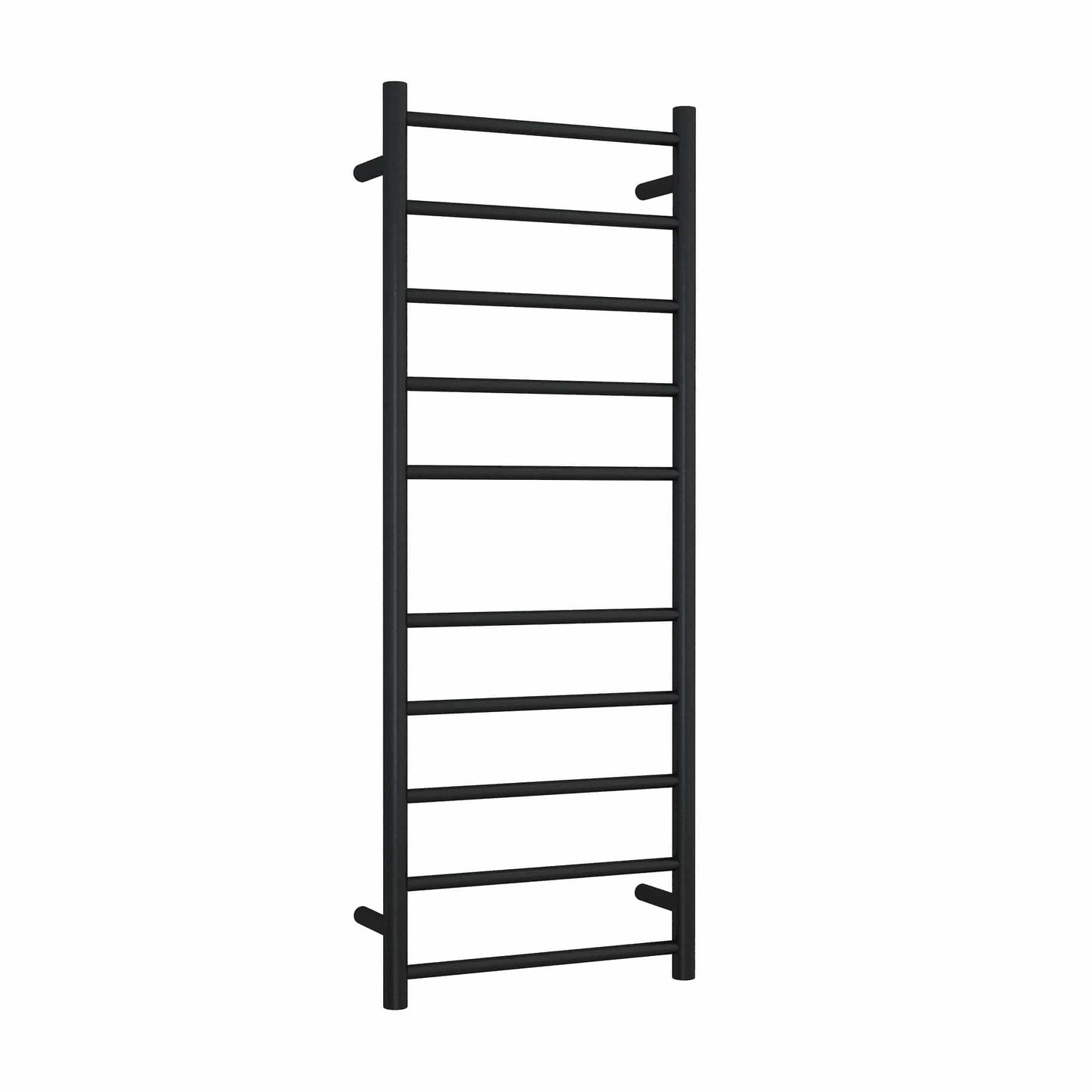 SR19MB Matt Black Round Ladder Heated Towel Rail
