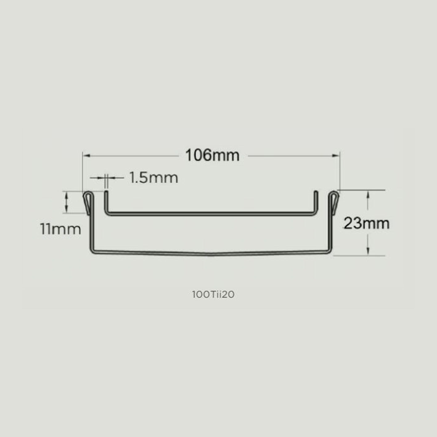 Tile Insert Channel Kit Form- Multiple Sizes
