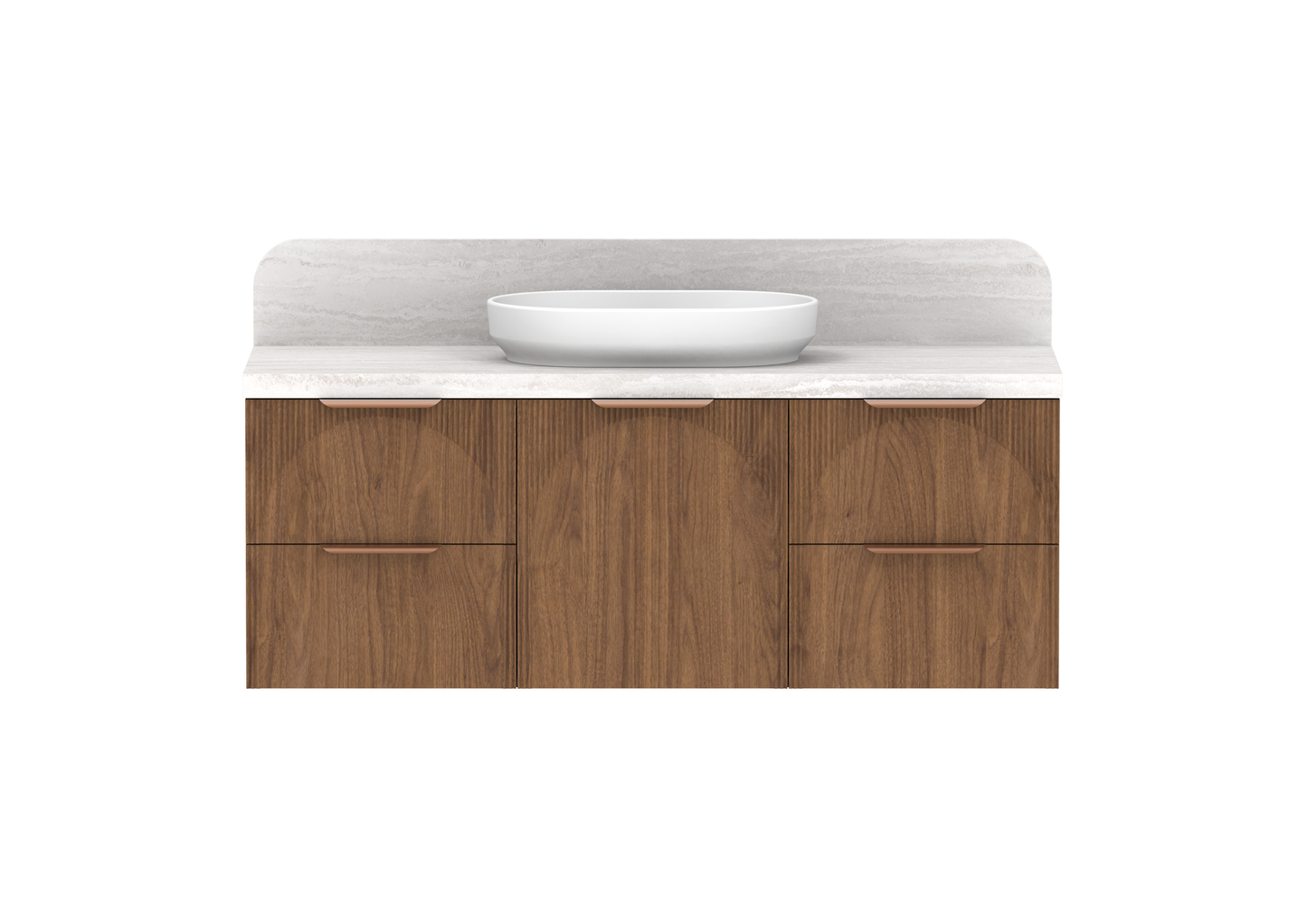 VB Render - 1350mm Centre Bowl (Door & Drawer)