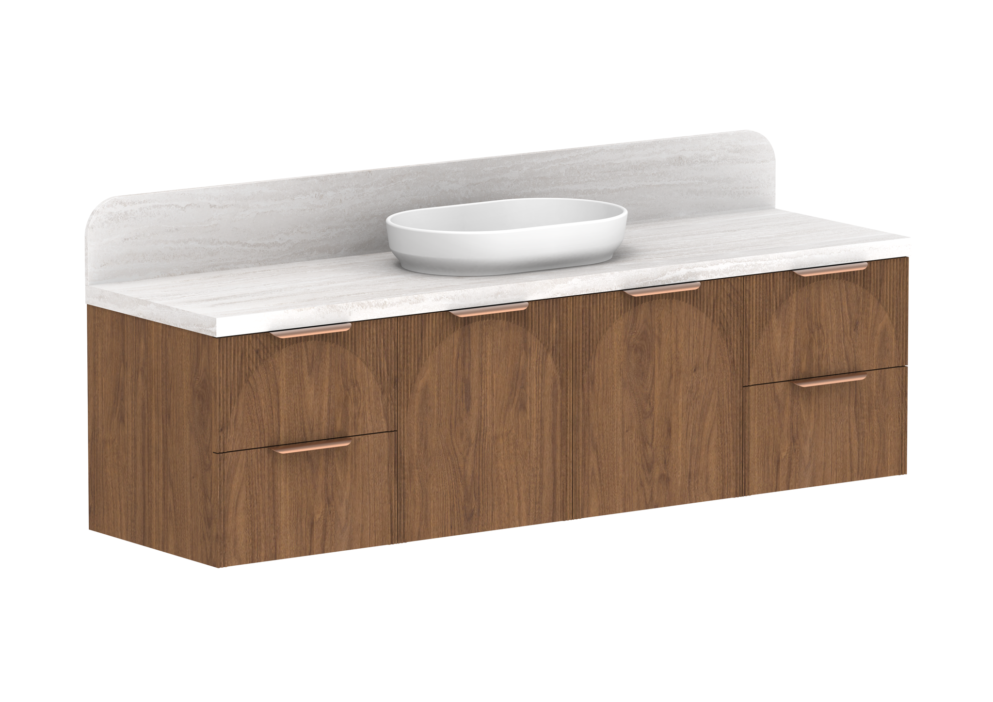 VB Render - 1800mm Centre Bowl (Door & Drawer)