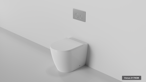 Zumi Venus Wall Faced Rimless Toilet Pan & Seat ONLY