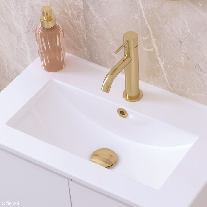 Fienza Universal Pop-Up Pull-Out Basin Waste - Urban Brass/ Brushed Gold