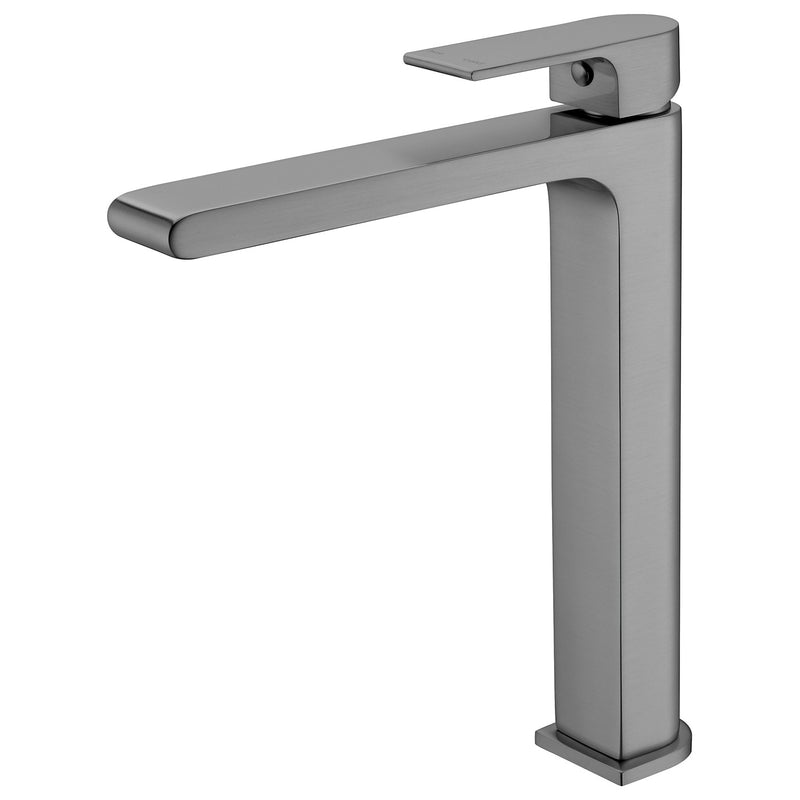 Nero Bianca Tall Basin Mixer Gun Metal Grey