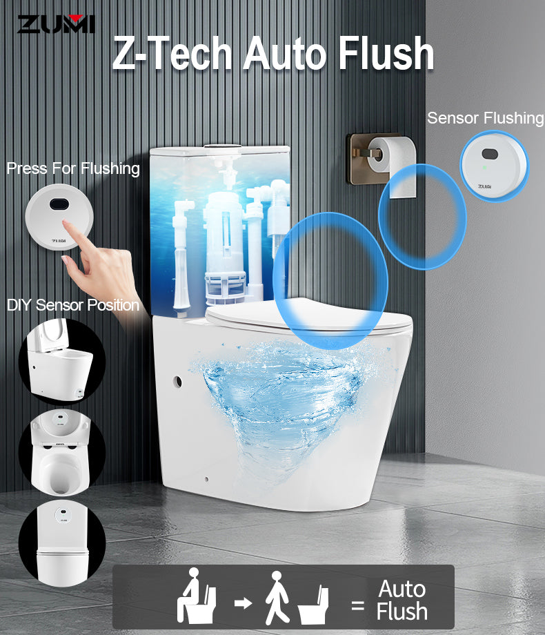 Zumi Z-Tech Auto Flush Device For Back To Wall Toilets