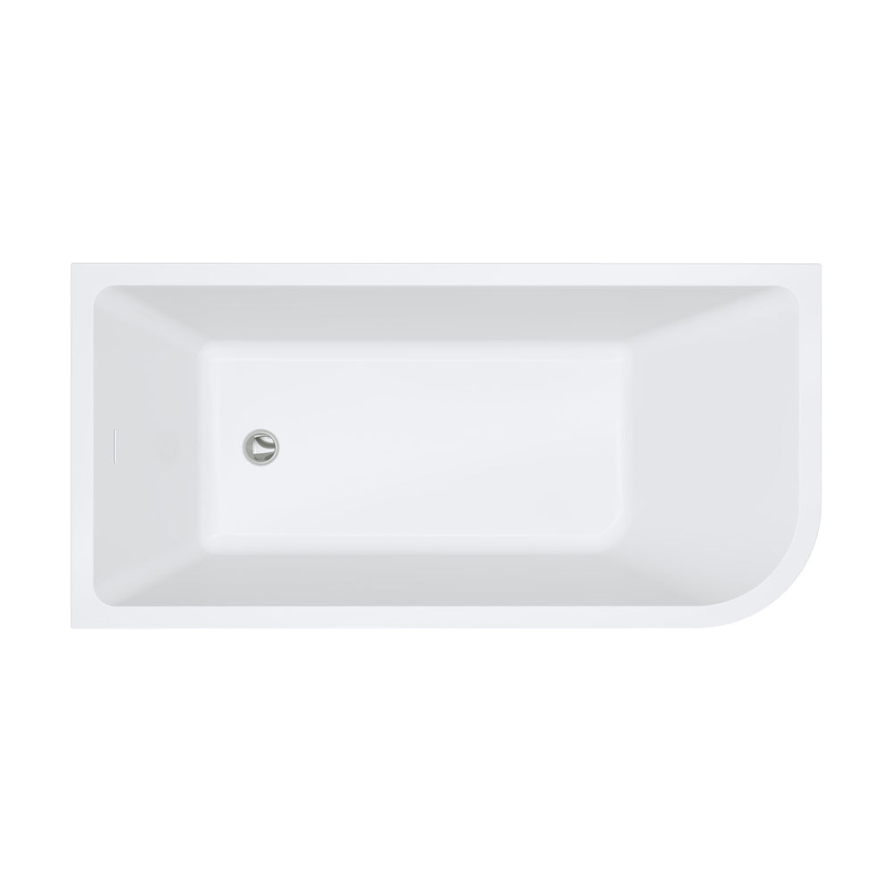 Ovia Zurich 1500mm Gloss White Left-Hand Multi-fit, Corner Bath/ Back-to-Wall Bath/ Freestanding Bath