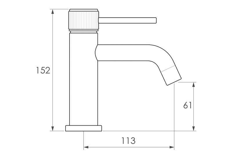 ADP Soul Groove Basin Mixer Brushed Brass
