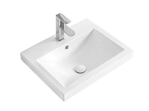 ADP Scoop Gloss White Semi-Inset Basin