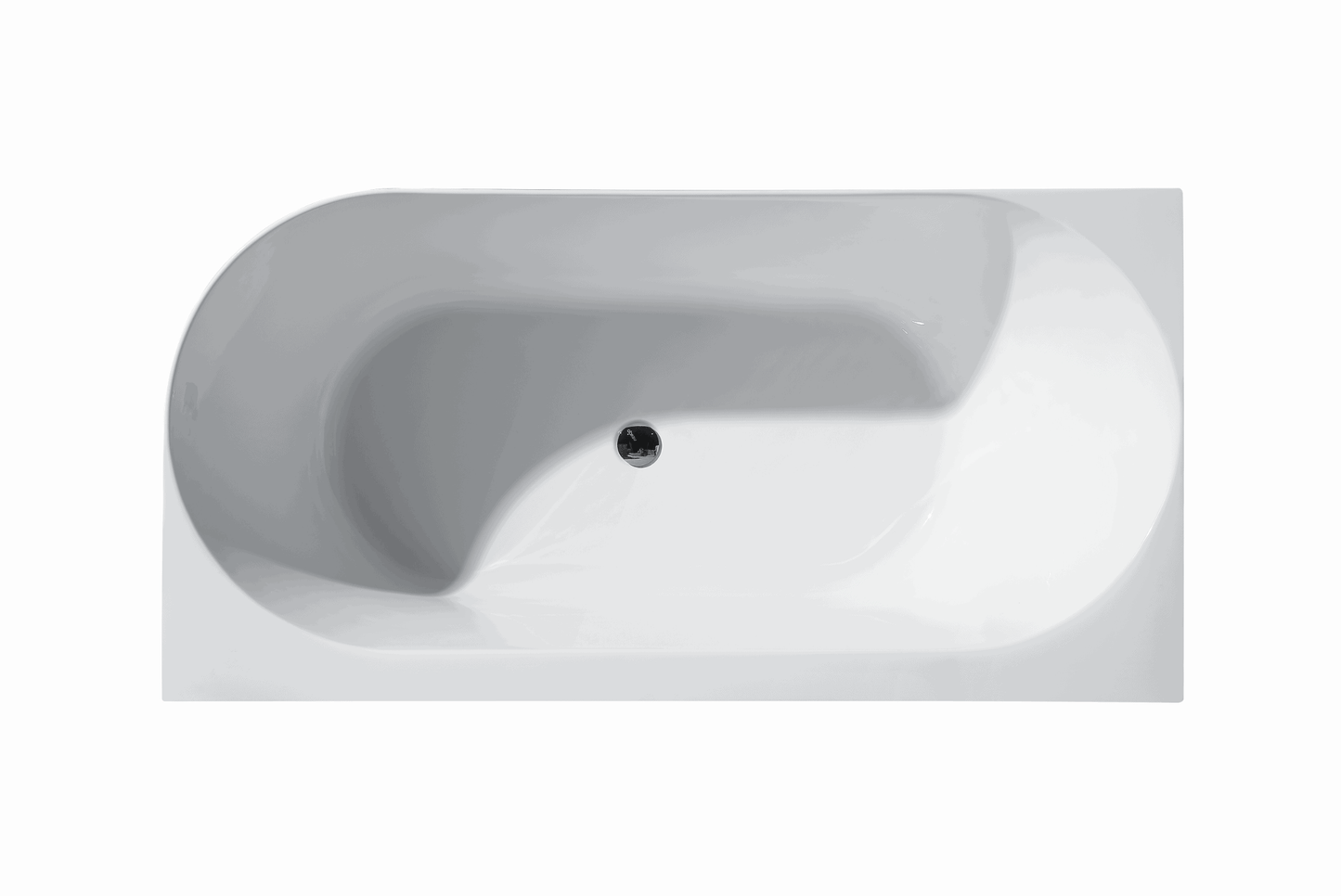 Ovia Nova 1500mm Left Hand Corner Bath Tub Gloss White