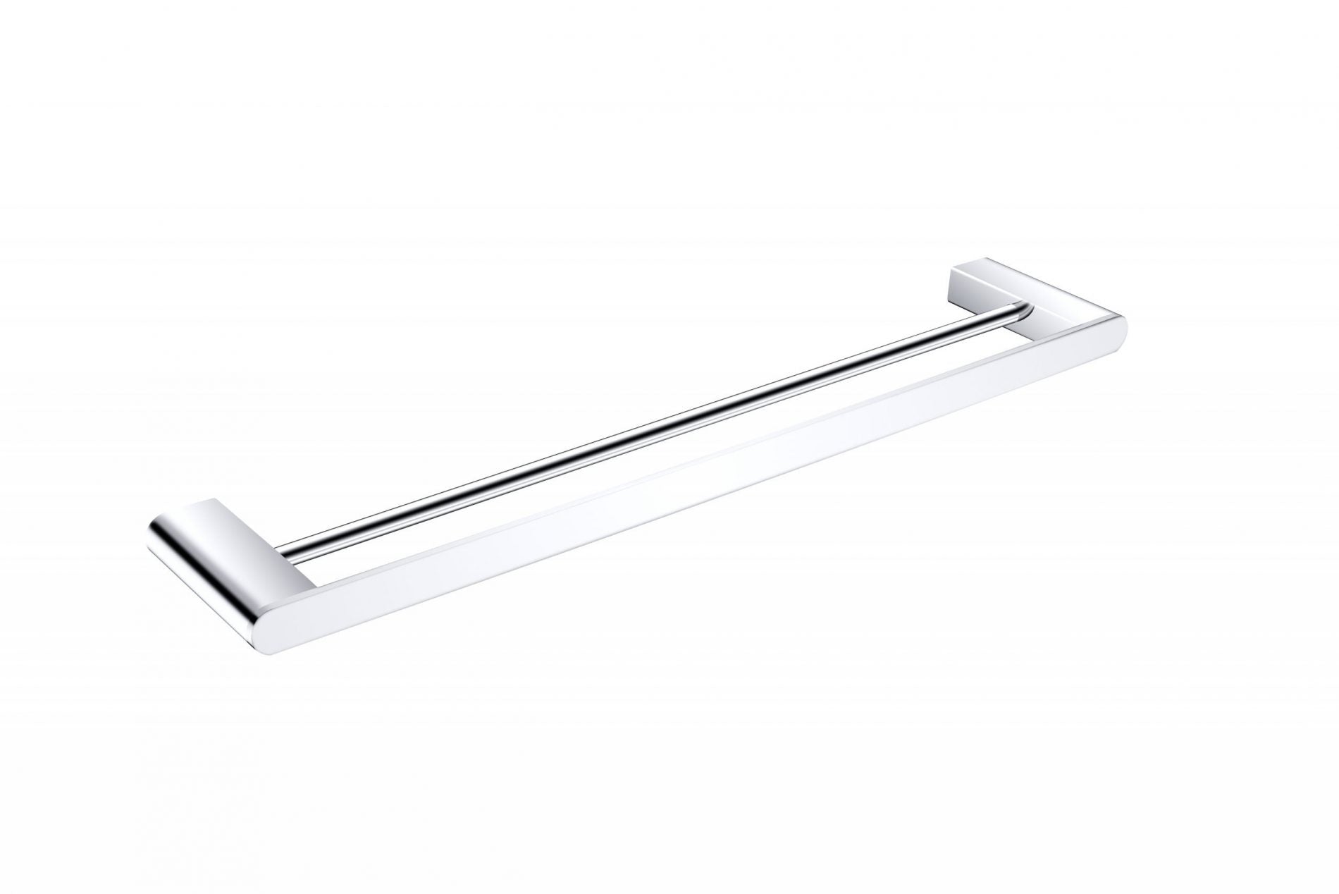Nero Bianca Double Towel Rail 600mm Chrome