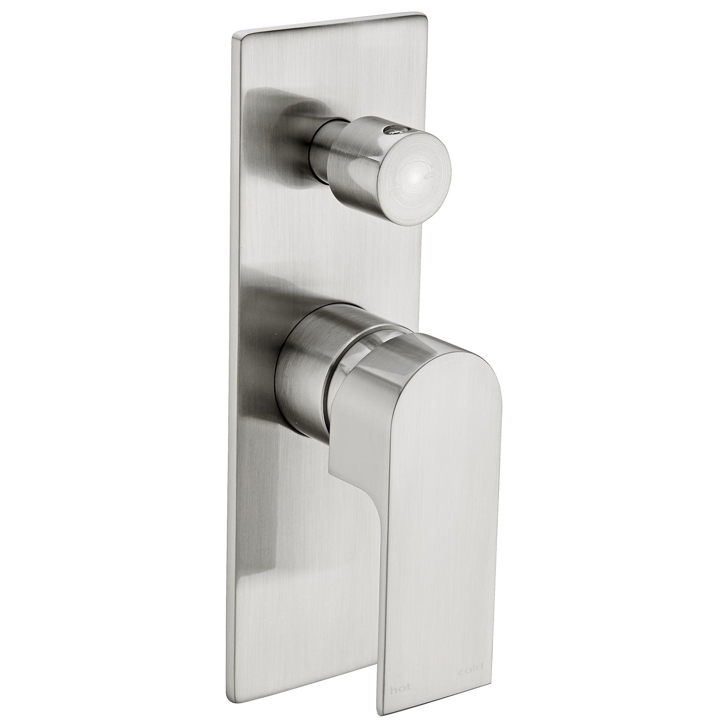 Nero Bianca Shower Mixer Diverter Brushed Nickel
