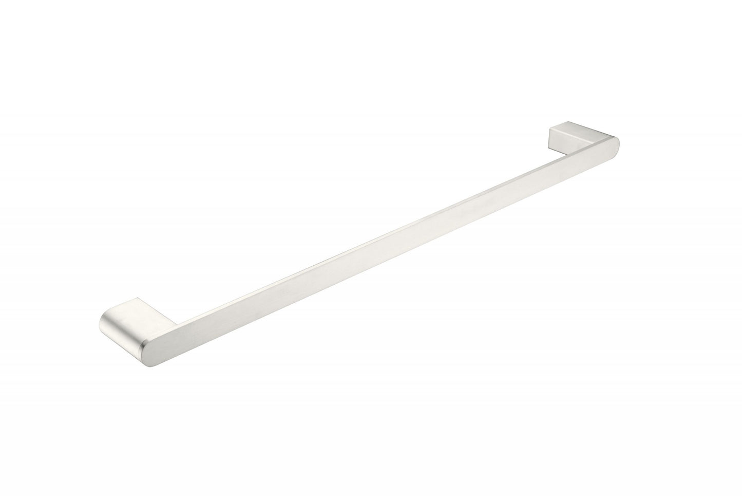 Nero Bianca Single Towel Rail 600mm Brushed Nickel