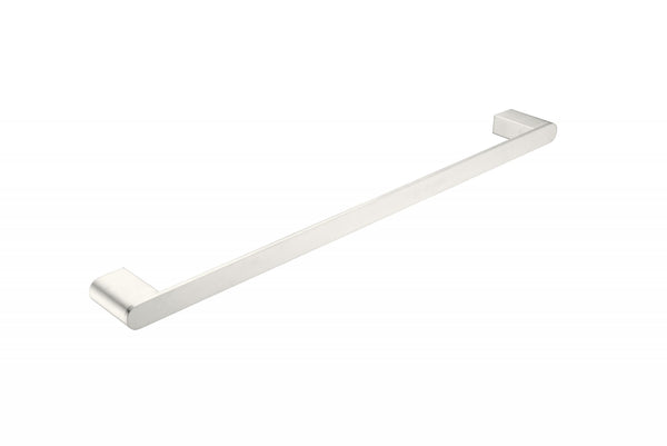 Nero Bianca Single Towel Rail 600mm Brushed Nickel