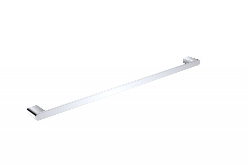 Nero Bianca Single Towel Rail 800mm Chrome