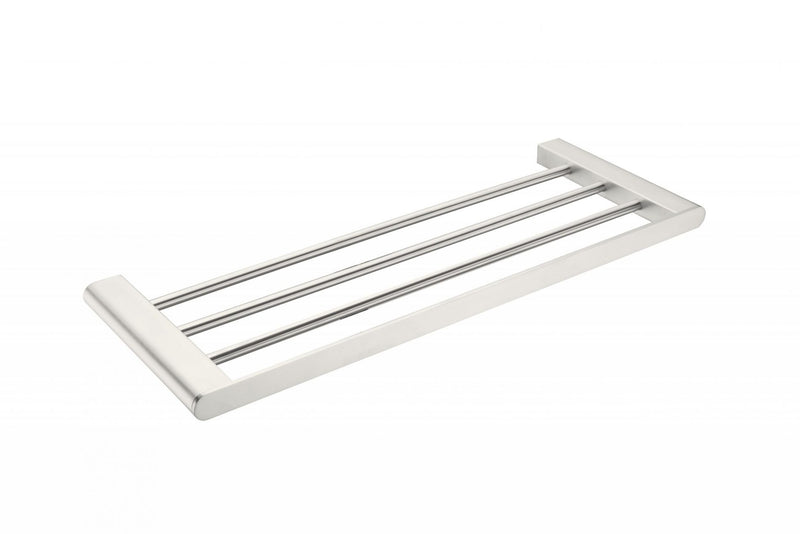 Nero Bianca Towel Rack Brushed Nickel