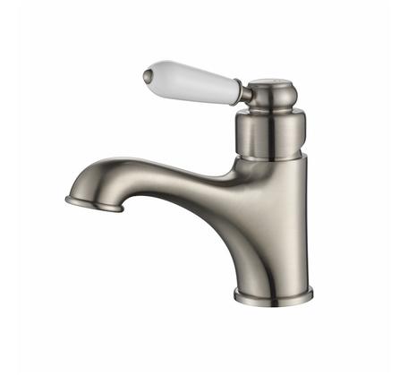 Modern National Bordeaux Basin Mixer Brushed Nickel