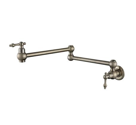 Modern National Bordeaux Cold Water Kitchen Pot Filler Warm Brushed Nickel