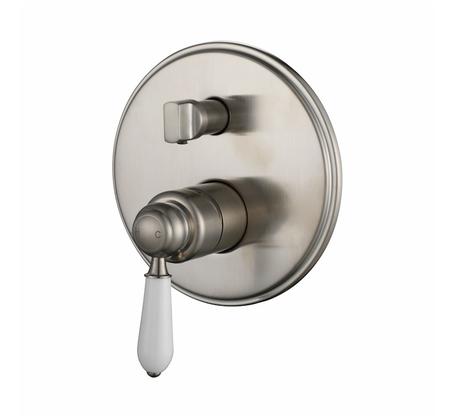 Modern National Bordeaux Shower Diverter Mixer Warm Brushed Nickel