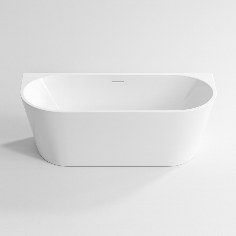 1500mm Ovia Back to Wall Bath Tub