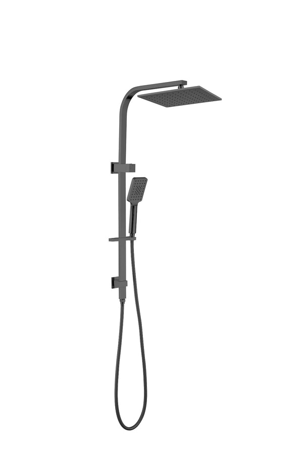 Nero Celia Bianca 2 in 1 Square Head Shower Set Gun Metal