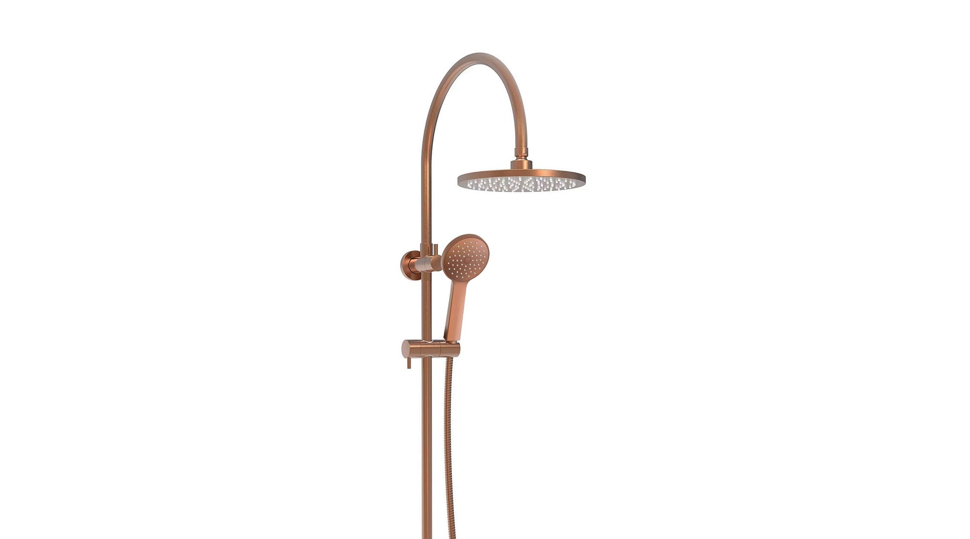 ADP Soul Classic Gooseneck Shower Set Brushed Copper