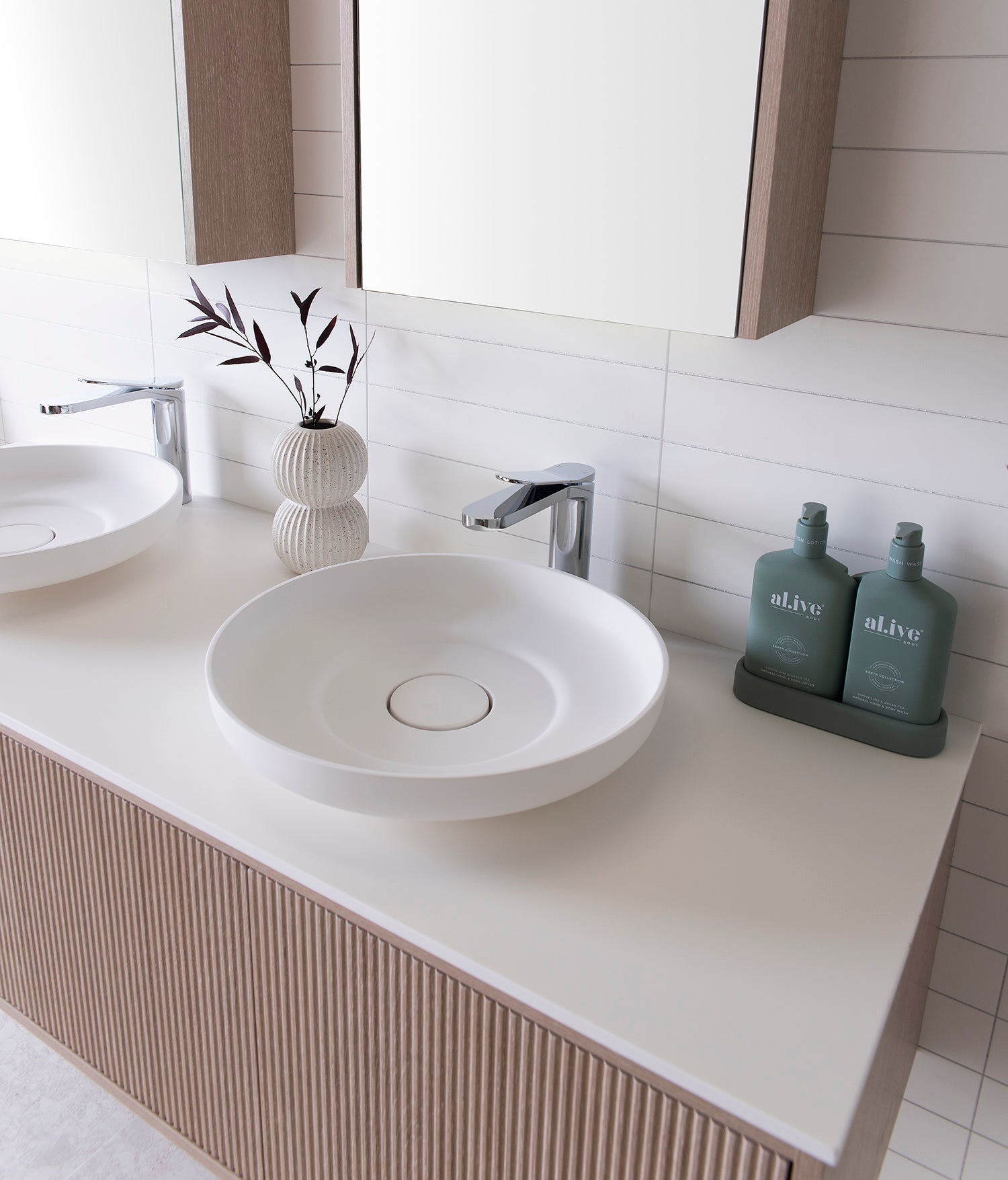 ADP Flume Matte White Above Counter Basin