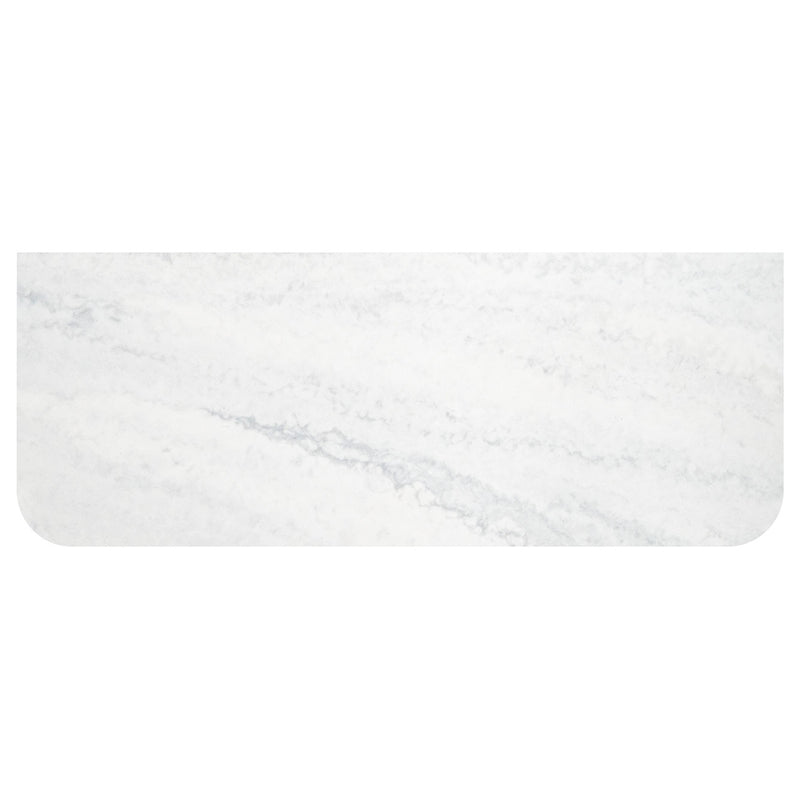 Fienza Cloudburst Solid Surface Vanity Benchtop, Curved Full Depth