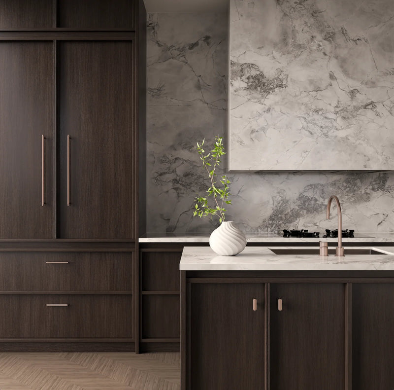 Meir Öppen T-Pull Cabinet Handle - Lustre Bronze