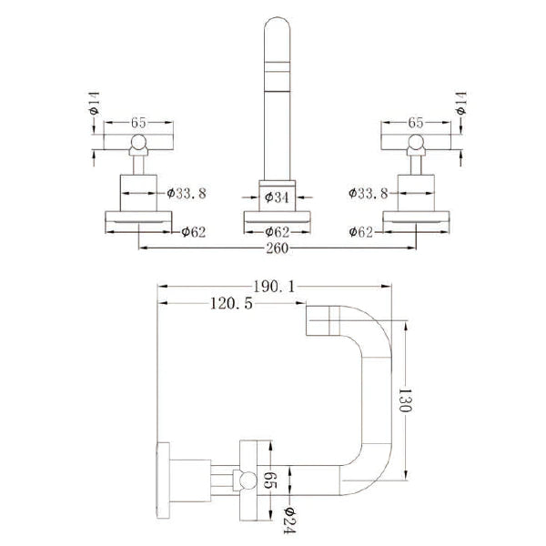 Nero X Plus Basin Set Matte Black