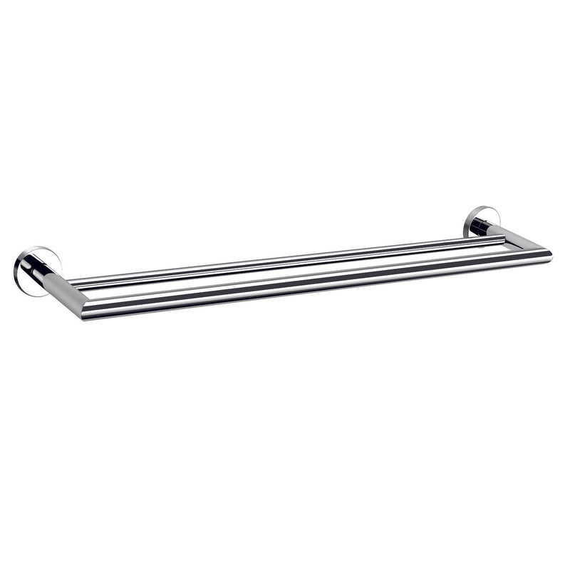 Nero DOLCE DOUBLE TOWEL RAIL 700MM Chrome