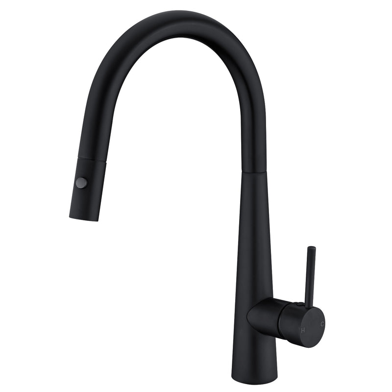 Nero Dolce Pull Out Sink Mixer with Vegie Spray Matte Black