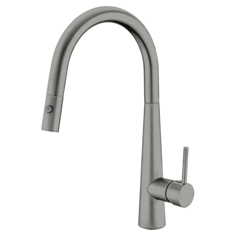Nero Dolce Pull Out Sink Mixer with Vegie Spray Gun Metal Grey