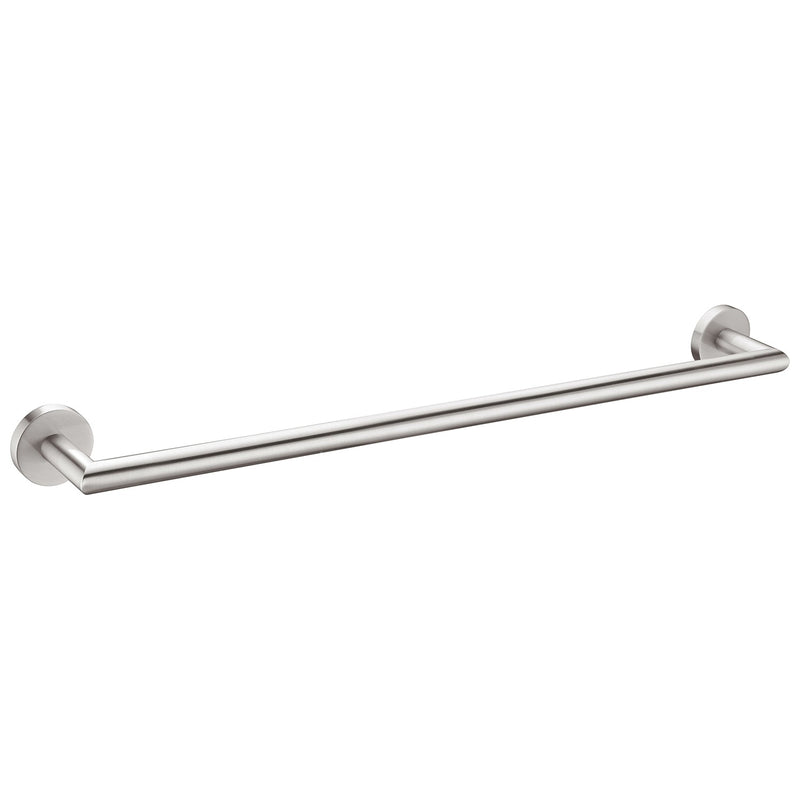 Nero DOLCE SINGLE TOWEL RAIL 700MM Brushed Nickel