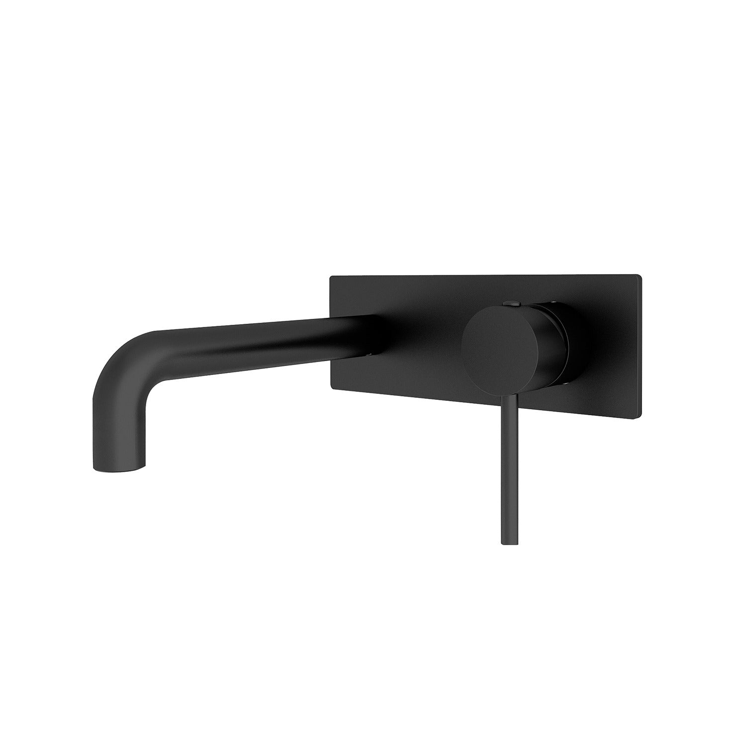Nero Dolce Wall Basin Mixer Stylish Spout Matte Black