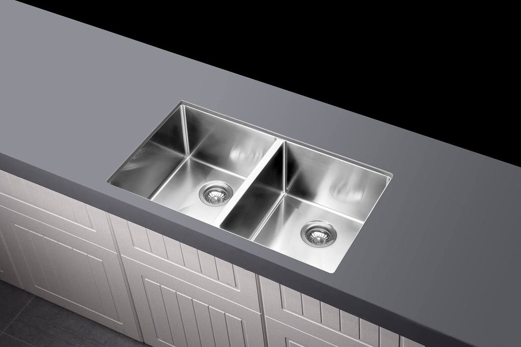 Meir Kitchen Sink 1.5 Bowl 670mm x 440mm - Brushed Nickel
