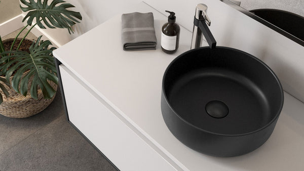 ADP Margot Matte Black Above Counter Basin