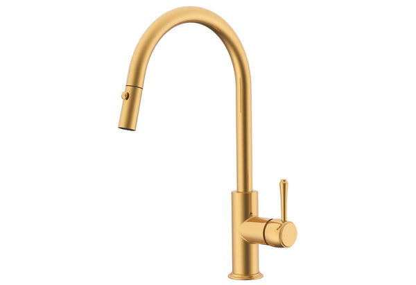 ADP Eternal Pull Kitchen Mixer Brushed Brass