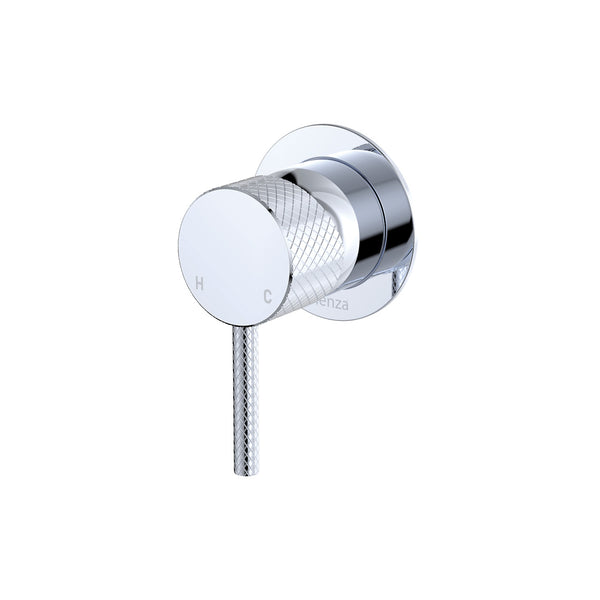 Fienza Axle Wall Mixer Small Round Plate - Chrome