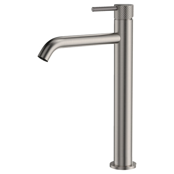 Fienza Axle Tall Basin Mixer - Brushed Nickel
