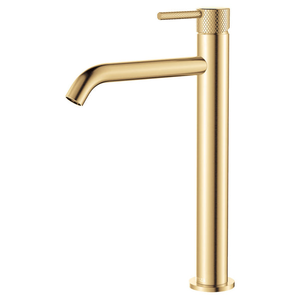 Fienza Axle Tall Basin Mixer - Brushed Gold (Urban Brass)