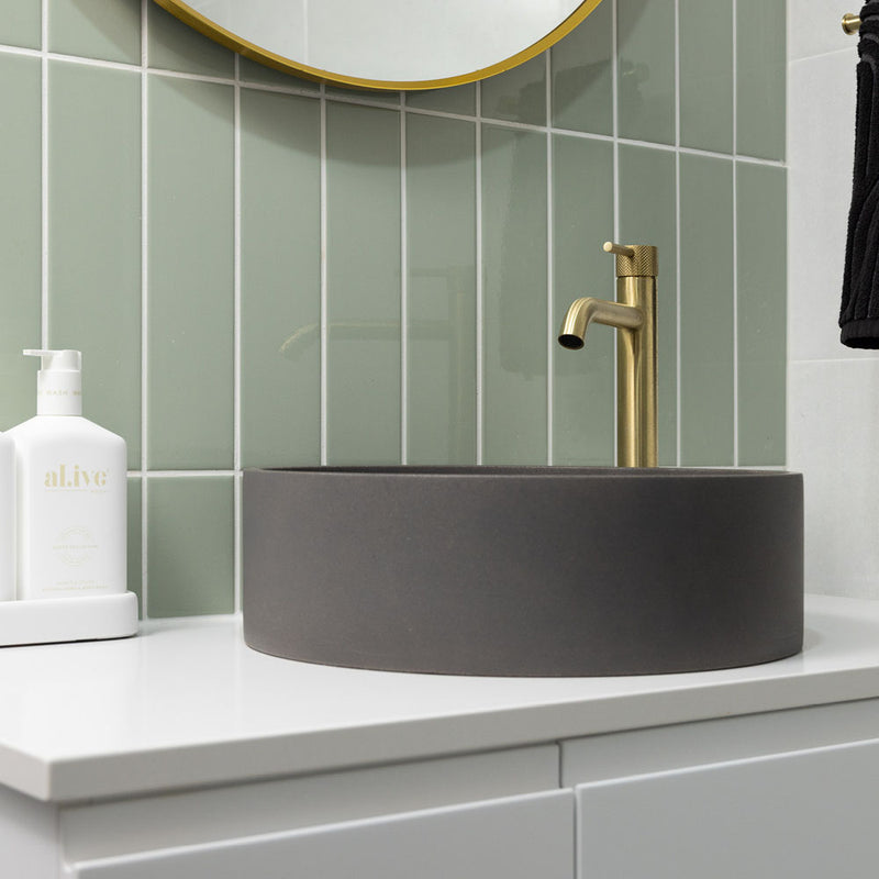 Fienza Axle Tall Basin Mixer - Brushed Gold (Urban Brass)