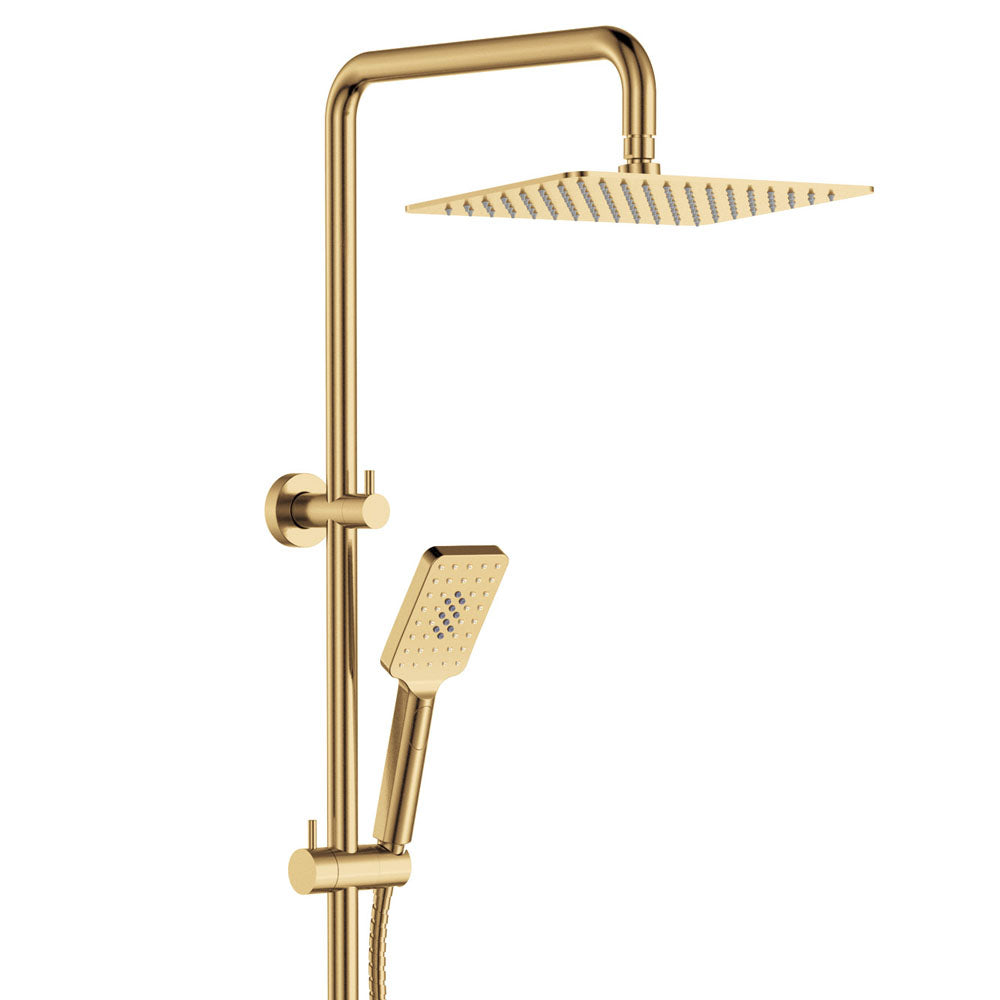 Fienza Tono Twin Shower, Brushed Gold (Urban Brass)