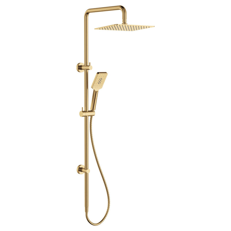 Fienza Tono Twin Shower, Brushed Gold (Urban Brass)