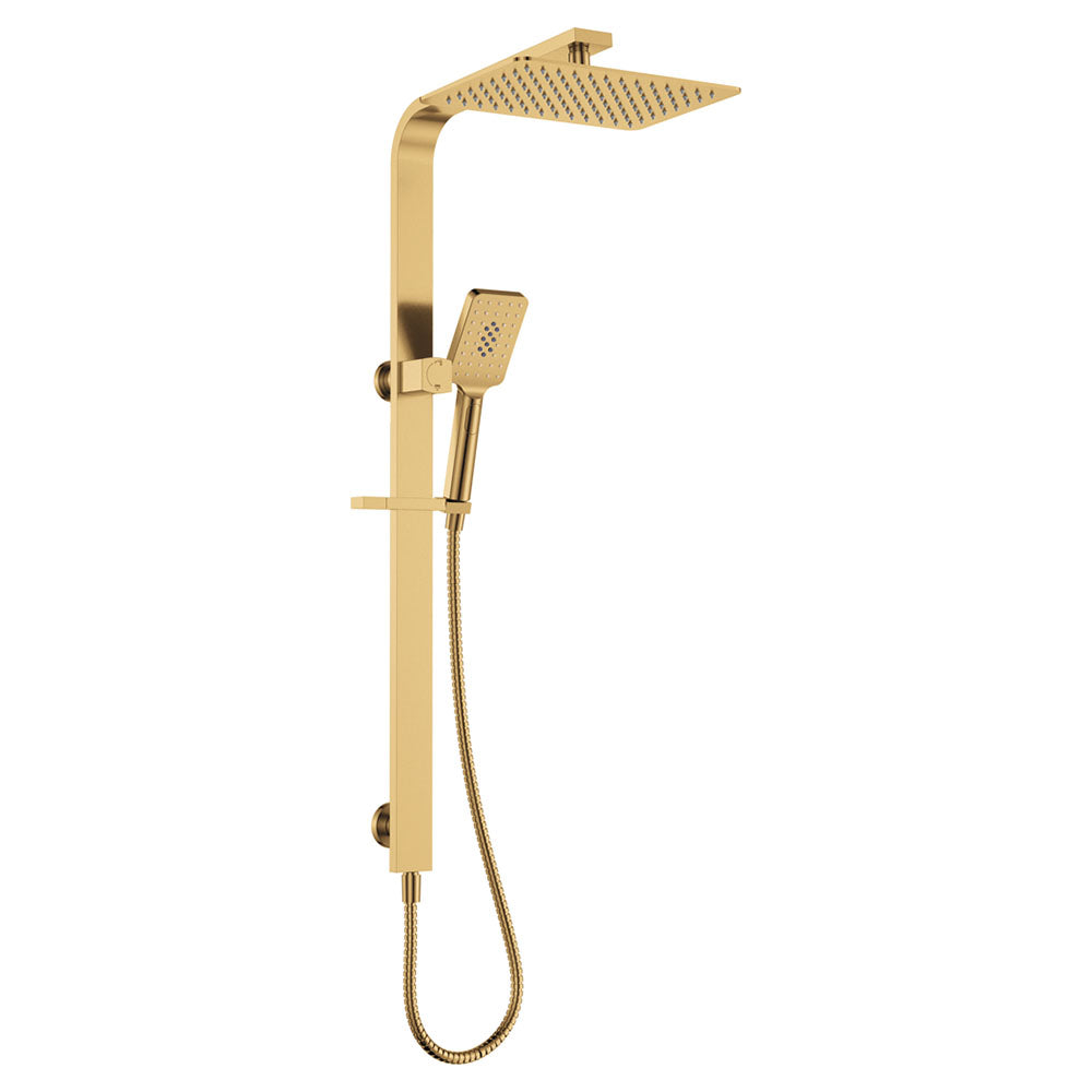 Fienza Tono Deluxe Twin Shower, Brushed Gold (Urban Brass)