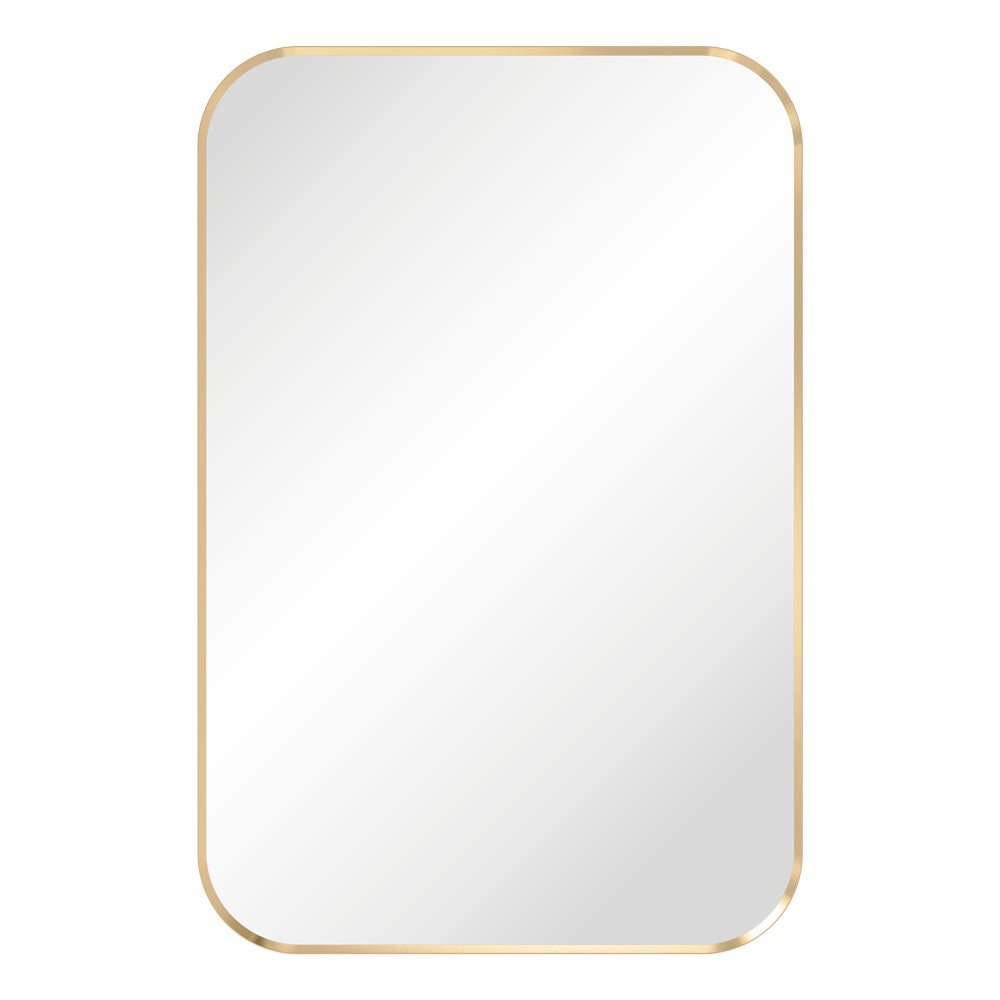 Fienza Tono Brushed Gold (Urban Brass) Soft Square Framed Mirror, 600 x 900mm