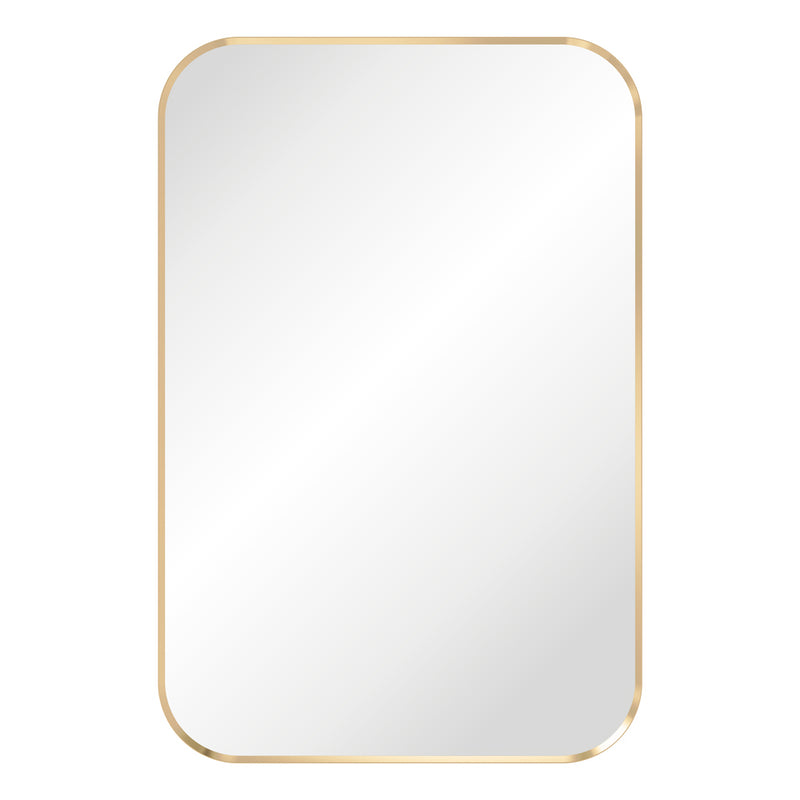 Fienza Tono Brushed Gold (Urban Brass) Soft Square Framed Mirror, 600 x 900mm