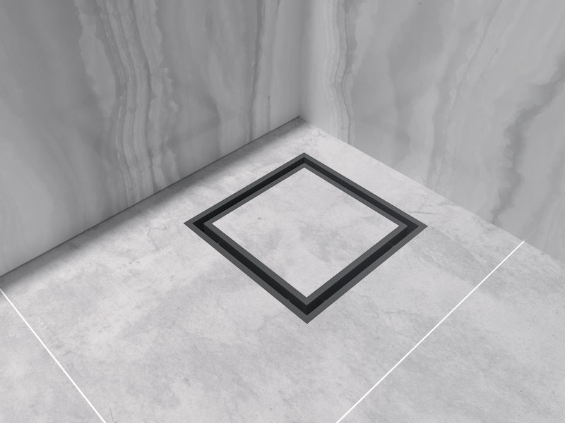 Floor waste fitted into a tiled shower floor